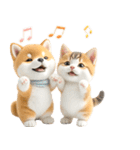 豆柴とねこ♡文字なし（個別スタンプ：24）
