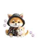豆柴とねこ♡文字なし（個別スタンプ：25）