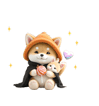 豆柴とねこ♡文字なし（個別スタンプ：27）