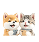 豆柴とねこ♡文字なし（個別スタンプ：29）
