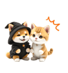 豆柴とねこ♡文字なし（個別スタンプ：30）