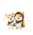 豆柴とねこ♡文字なし（個別スタンプ：32）