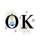 さりげなくオシャレ✨ぶら下がる肉球さん2（個別スタンプ：7）