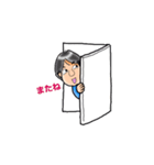 動く作業服の男（個別スタンプ：13）