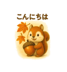 秋冬♡可愛い動物コレクション BIG（個別スタンプ：2）