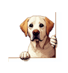 無言で伝えるラブラドールレトリバー（個別スタンプ：17）