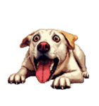 無言で伝えるラブラドールレトリバー（個別スタンプ：32）