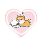 柴犬のスタンプ-推し活1（個別スタンプ：17）