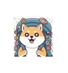柴犬のスタンプ-推し活1（個別スタンプ：19）