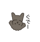 落書き風トイプー グレー（日常会話）（個別スタンプ：24）