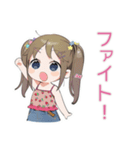 筋トレ女子★がんばる女児（個別スタンプ：8）