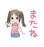 筋トレ女子★がんばる女児（個別スタンプ：28）