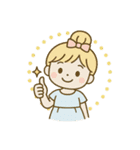 おだんご愛ちゃんの楽しい一日（個別スタンプ：9）