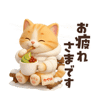 毎年使える冬と正月♡ほっこり猫たちの日常（個別スタンプ：7）