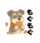 シュナウザー/とにかく使いやすい秋の日常（個別スタンプ：32）