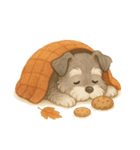 シュナウザー/とにかく使いやすい秋の日常（個別スタンプ：36）