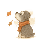 シュナウザー/とにかく使いやすい秋の日常（個別スタンプ：39）