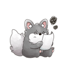 毎日使える！ゆるふわオオカミのぺーちゃん（個別スタンプ：19）