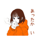 ボブカットの女の子の冬♡日常（個別スタンプ：12）