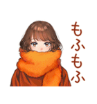 ボブカットの女の子の冬♡日常（個別スタンプ：30）