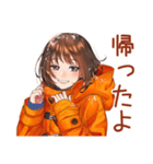 ボブカットの女の子の冬♡日常（個別スタンプ：39）
