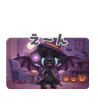 くろいぬのドーナツ ハロウィン25（個別スタンプ：15）