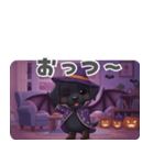 くろいぬのドーナツ ハロウィン25（個別スタンプ：33）