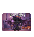 くろいぬのドーナツ ハロウィン25（個別スタンプ：36）