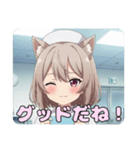 ナーススタンプ(みなみ＆はちみ)（個別スタンプ：10）