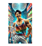 面白い筋トレマッチョ男子あけおめ再販（個別スタンプ：13）