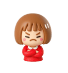 シンプルでかわいい❤️女の子スタンプ（個別スタンプ：34）