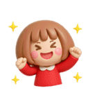 シンプルでかわいい❤️女の子スタンプ（個別スタンプ：38）