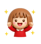 シンプルでかわいい❤️女の子スタンプ（個別スタンプ：40）