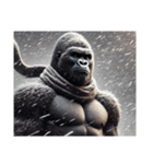 【冬】イケメンゴリラ（個別スタンプ：27）