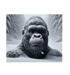 【冬】イケメンゴリラ（個別スタンプ：28）