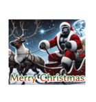 【冬】イケメンゴリラ（個別スタンプ：34）