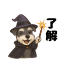 ハロウィンを楽しむシュナウザーの日常共感（個別スタンプ：5）