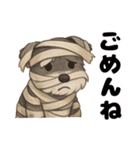 ハロウィンを楽しむシュナウザーの日常共感（個別スタンプ：13）