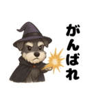ハロウィンを楽しむシュナウザーの日常共感（個別スタンプ：15）
