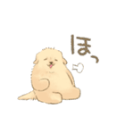 二足歩行のゴールデンレトリバー（個別スタンプ：7）