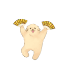二足歩行のゴールデンレトリバー（個別スタンプ：16）