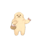 二足歩行のゴールデンレトリバー（個別スタンプ：18）