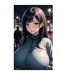 雨に濡れた女の子の写真（個別スタンプ：32）