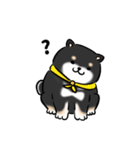 しばまるまる-くろしばのにちじょう（個別スタンプ：8）