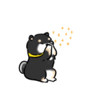 しばまるまる-くろしばのにちじょう（個別スタンプ：13）