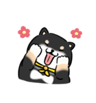 しばまるまる-くろしばのにちじょう（個別スタンプ：15）