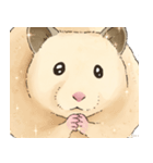 ハムちゃんのかおたち（個別スタンプ：9）