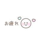 パステルシンプルフェイス☆省スペース（個別スタンプ：25）