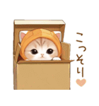 スコティッシュ猫 みかん服 可愛い 敬語（個別スタンプ：12）