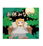 スコティッシュ猫 みかん服 可愛い 敬語（個別スタンプ：30）